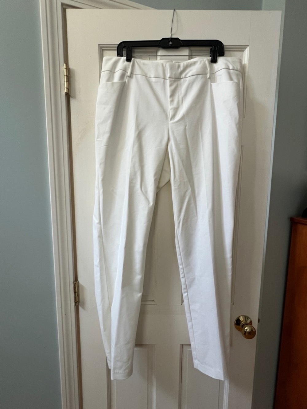 Eloquii Crisp White High-Waist Dress Pants - Picture 2 of 4